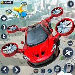 Взлом Flying Car Robot Game Car Game  [МОД Mega Pack] - последняя версия apk на Андроид