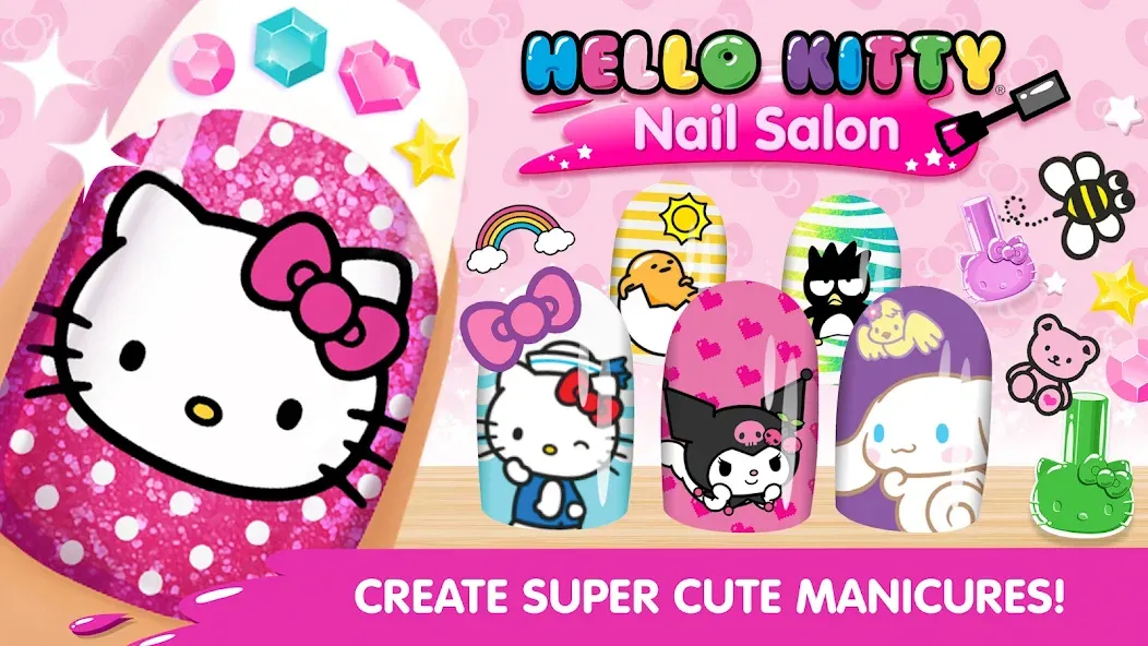 Hello Kitty Nail Salon  [МОД Unlimited Money] Screenshot 1