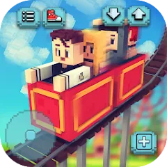 Скачать взломанную Theme Park Craft: Build & Ride  [МОД Unlocked] - последняя версия apk на Андроид