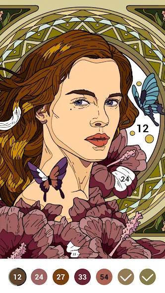 Casual Color - Color by Number  [МОД Бесконечные деньги] Screenshot 1