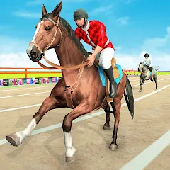 Взлом Mounted Horse Racing Games  [МОД Меню] - полная версия apk на Андроид