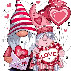 Взломанная Love, Heart Coloring Book  [МОД Unlocked] - полная версия apk на Андроид