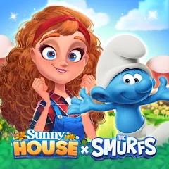 Скачать взломанную Merge Manor x The Smurf Collab (Мердж Манор)  [МОД Menu] - стабильная версия apk на Андроид