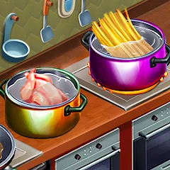 Взломанная Cooking Team: Restaurant Games  [МОД Unlocked] - последняя версия apk на Андроид