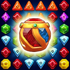 Взлом Jewel Ancient Pyramid Treasure  [МОД Много монет] - последняя версия apk на Андроид