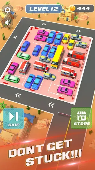 Unblock It Car Puzzle Game (Паркинг Джам Разблокировать)  [МОД Unlocked] Screenshot 4