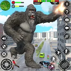 Скачать взлом Giant Gorilla Bigfoot Monster (Энгри Горилла)  [МОД Unlocked] - последняя версия apk на Андроид