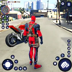 Скачать взлом Miami Rope Hero Spider Game 2  [МОД Бесконечные монеты] - стабильная версия apk на Андроид