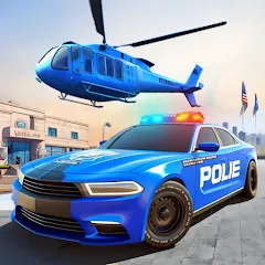 Взломанная US Police Car Transporter Game (Полицейский транспорт игры)  [МОД Unlimited Money] - полная версия apk на Андроид