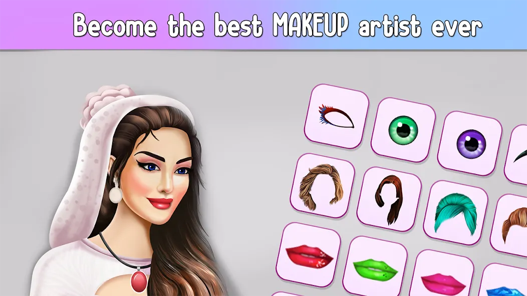 Fashion Stylist Makeup Dressup  [МОД Menu] Screenshot 3