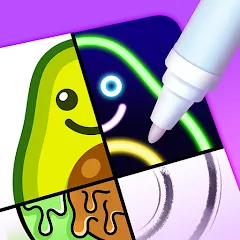 Взломанная Drawing Carnival  [МОД Menu] - полная версия apk на Андроид