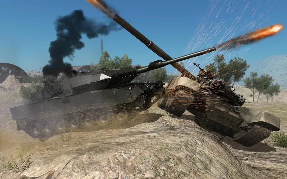 Real Tank Battle : War Machine (Реальное танковое сражение)  [МОД Много монет] Screenshot 1