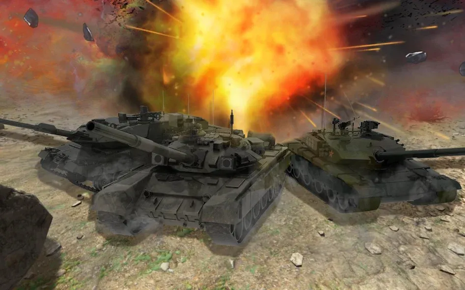 Real Tank Battle : War Machine (Реальное танковое сражение)  [МОД Много монет] Screenshot 4