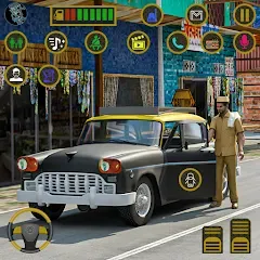 Взломанная Indian Taxi Simulator car Game (Индийский такси симулятор автомобиля Игра)  [МОД Бесконечные монеты] - стабильная версия apk на Андроид