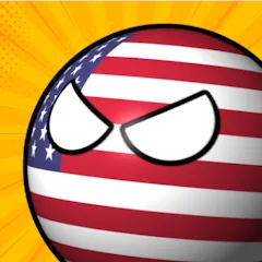 Взломанная e-Sim Countryball Be President  [МОД Unlimited Money] - полная версия apk на Андроид