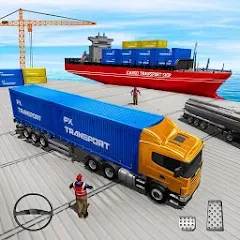 Скачать взломанную Cargo Transport Truck Driving (Грузовик перевозки грузов)  [МОД Бесконечные монеты] - стабильная версия apk на Андроид