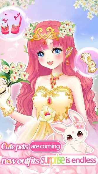 Dream Flower Dressup  [МОД Unlocked] Screenshot 1
