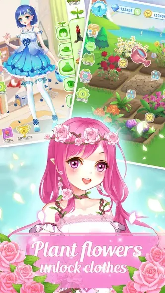 Dream Flower Dressup  [МОД Unlocked] Screenshot 3