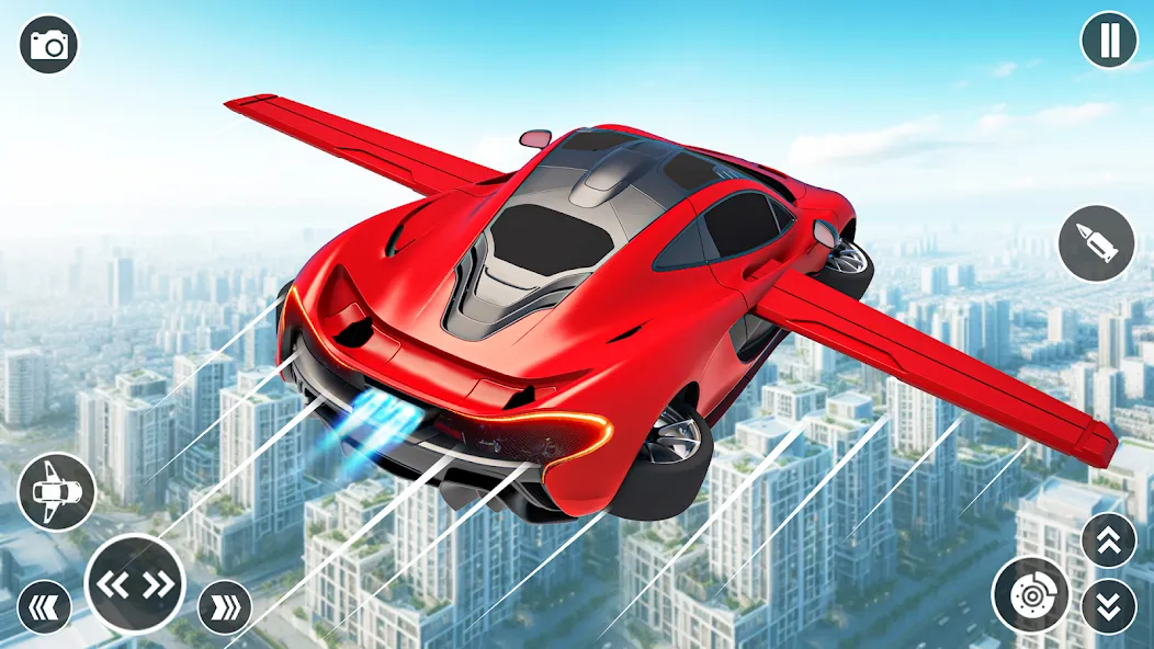 Flying Car Robot Shooting Game  [МОД Меню] Screenshot 1