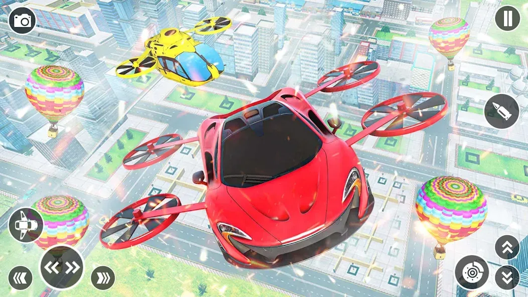 Flying Car Robot Shooting Game  [МОД Меню] Screenshot 5