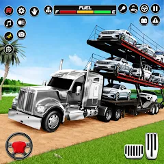 Взлом Car Transporter 3d:Truck Games  [МОД Unlimited Money] - последняя версия apk на Андроид