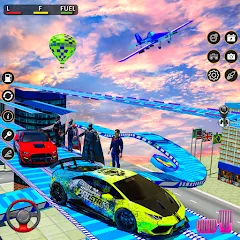 Взломанная Rampa Car Game: GT Car stunts (Мега Рэмпс)  [МОД Unlocked] - полная версия apk на Андроид