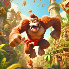 Скачать взломанную Monkey jungle run kong gorilla  [МОД Mega Pack] - стабильная версия apk на Андроид
