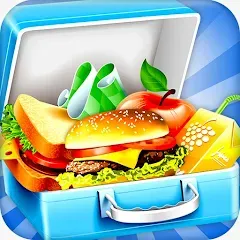 Взлом Lunch Box cooking Games 2023 (ШКОЛЬНЫЙ ОБЕД ПРИГОТОВЛЕНИЕ ПИЩИ Создание поваров)  [МОД Все открыто] - стабильная версия apk на Андроид