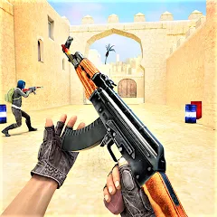 Скачать взломанную Commando Gun Shooting Games  [МОД Mega Pack] - полная версия apk на Андроид