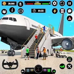 Взлом Airplane Simulator Plane Games  [МОД Меню] - последняя версия apk на Андроид