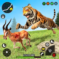 Скачать взломанную Tiger Games: Tiger Sim Offline  [МОД Menu] - стабильная версия apk на Андроид