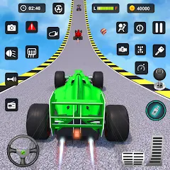 Взлом Formula Car Stunt - Car Games (Формула автомобиль трюк)  [МОД Много денег] - стабильная версия apk на Андроид