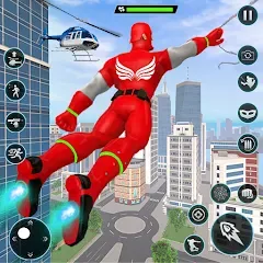 Скачать взломанную Rope Hero Spider Fighting Game  [МОД Mega Pack] - последняя версия apk на Андроид