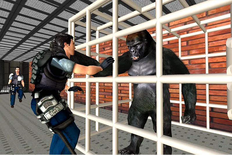 Gorilla Smash City Escape Jail  [МОД Много монет] Screenshot 3