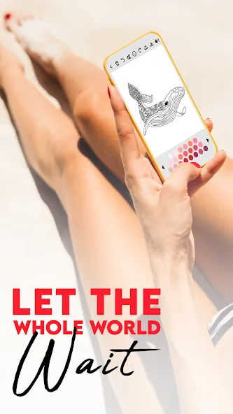 Coloring for adults offline  [МОД Бесконечные монеты] Screenshot 1