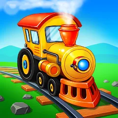 Взломанная Train Games for Kids: station  [МОД Unlocked] - стабильная версия apk на Андроид