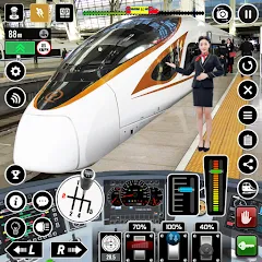 Взлом Railway Train Simulator Games  [МОД Unlimited Money] - последняя версия apk на Андроид