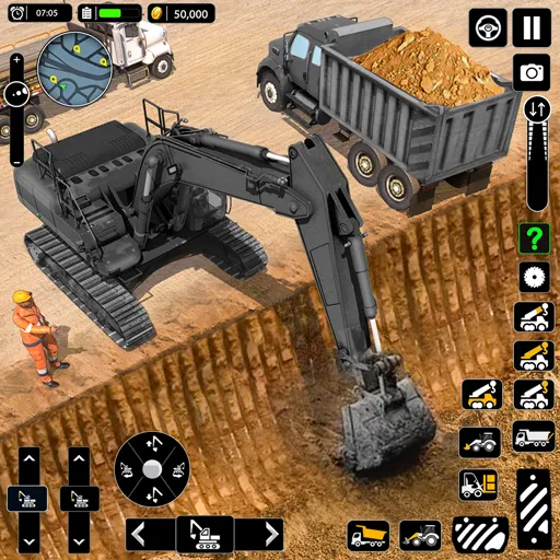 Snow Offroad Construction Game  [МОД Unlimited Money] Screenshot 1