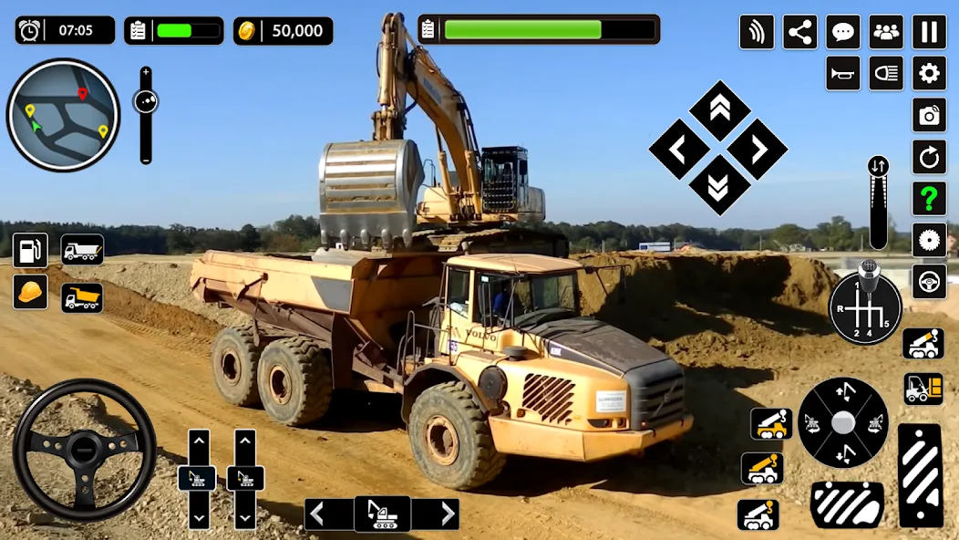 Snow Offroad Construction Game  [МОД Unlimited Money] Screenshot 5