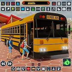 Скачать взломанную School Bus 3d : City Bus Games (Школьный автобус симулятор игры на автобусе)  [МОД Все открыто] - последняя версия apk на Андроид