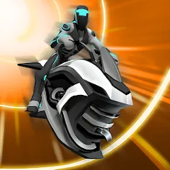 Скачать взлом Gravity Rider: Space Bike Race (Гравити Райдер)  [МОД Много монет] - полная версия apk на Андроид