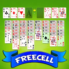 Взломанная FreeCell Solitaire - Card Game  [МОД Все открыто] - полная версия apk на Андроид