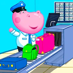 Скачать взломанную Hippo: Airport Profession Game  [МОД Все открыто] - последняя версия apk на Андроид