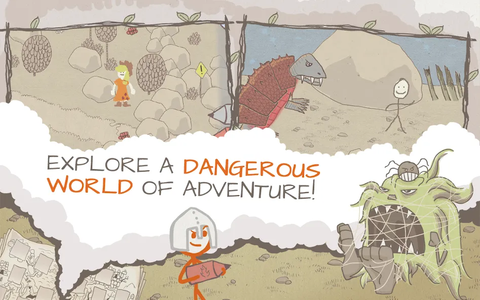 Draw a Stickman: EPIC Free (Нарисуй палочного человечка)  [МОД Unlimited Money] Screenshot 3