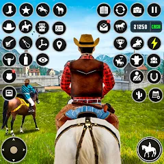 Скачать взломанную Horse Riding Rivals Horse Race (ХорсРайдинг Ривалс Лошадиные скачки)  [МОД Все открыто] - стабильная версия apk на Андроид