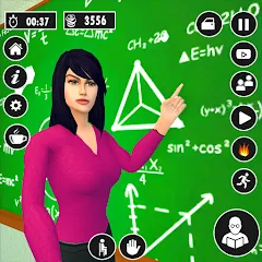 Скачать взломанную High School Teacher Life Game  [МОД Бесконечные монеты] - последняя версия apk на Андроид