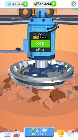 Idle Dig Factory  [МОД Все открыто] Screenshot 1