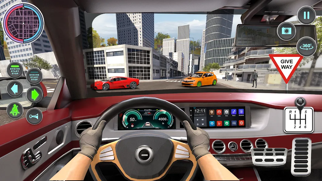 Modern Car Driving School Game  [МОД Меню] Screenshot 2