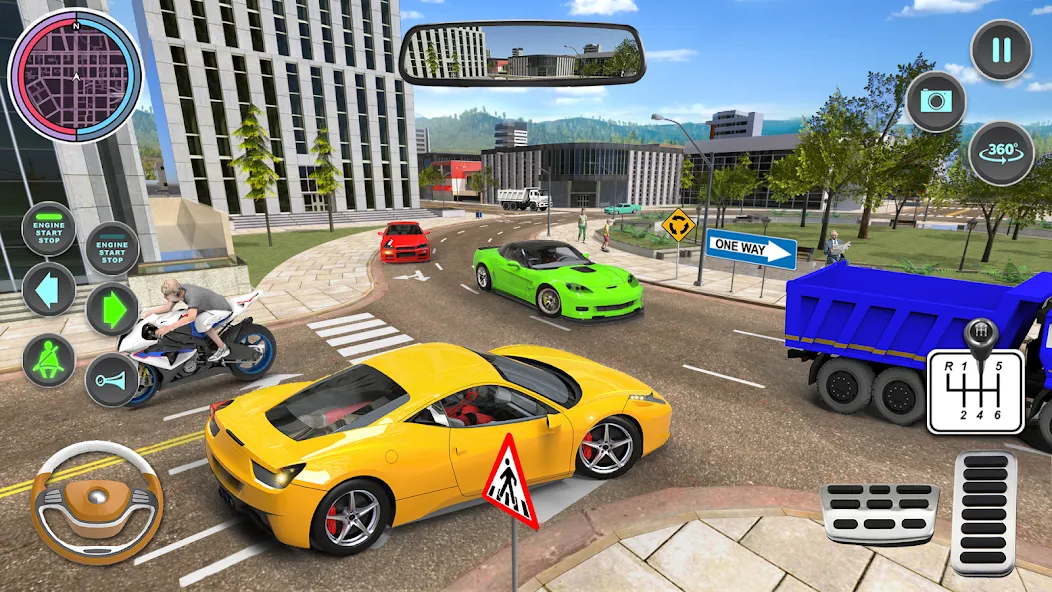 Modern Car Driving School Game  [МОД Меню] Screenshot 4