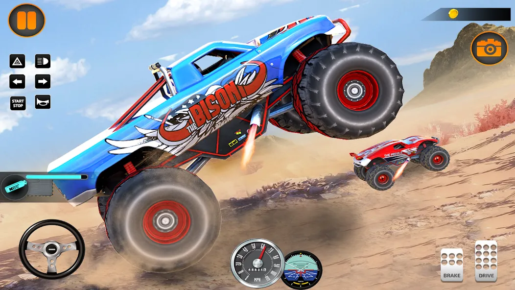 Monster Truck Off Road Racing  [МОД Бесконечные деньги] Screenshot 3